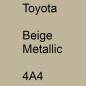 Preview: Toyota, Beige Metallic, 4A4.